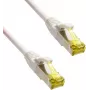 IT-BUDGET Full Copper Premium Patch Cable - Super Flex TPE - Cat.6A - with Cat.7 Raw Cable - 600 MHz - Halogen-Free - PoE+ - 10GBit - White - 1.5 m