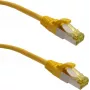 IT-BUDGET Full Copper Premium Patch Cable - Super Flex TPE - Cat.6A - with Cat.7 Raw Cable - 600 MHz - Halogen-Free - PoE+ - 10GBit - Yellow - 1.5 m