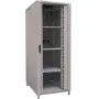 IT-BUDGET 19-Inch Network Rack SRK Complete Set 42U 800x800mm Glass/Solid Steel Door 4 Fans PDU Shelves Flatpack Light Grey (90ITB19SRK4288GG)