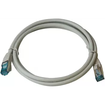 IT-BUDGET Full Copper Premium Patch Cable - Cat.6A - 500 MHz - Halogen-Free - PoE+ - AWG 26/7 - Grey - 0.15 m