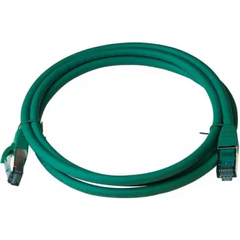 IT-BUDGET Full Copper Premium Patch Cable Cat.6A 500 MHz Halogen-Free PoE+ AWG 26/7 Green 0.25 m