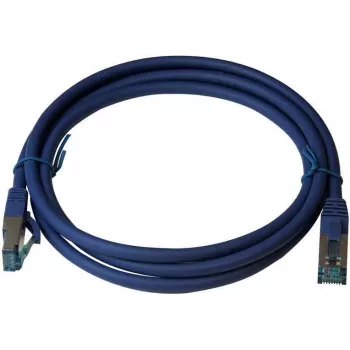 IT-BUDGET Premium Patch Cable Cat.6A S/FTP LSZH 0.50m Blue