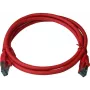 IT-BUDGET Full Copper Premium Patch Cable - Cat.6A - 500 MHz - Halogen-Free - PoE+ - AWG 26/7 - Red - 1 m