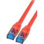IT-BUDGET Full Copper Premium Patch Cable - Super Flex TPE - Cat.6A - 500MHz - LSZH - PoE+ - AWG 27 - Red - 0.25 m