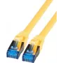 IT-BUDGET Full Copper Premium Patch Cable - Super Flex TPE - Cat.6A - 500MHz - LSZH - PoE+ - AWG 27 - Yellow - 1.50 m