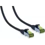 IT-BUDGET Full Copper Premium Patch Cable - Cat.6A with Cat.7 Raw Cable - 600 MHz - Halogen-Free - PoE+ - 10GBit - Black - 30 m