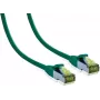 IT-BUDGET Full Copper Premium Patch Cable Cat.6A with Cat.7 Raw Cable 600 MHz LSZH PoE+ 10Gbit Green 30 m