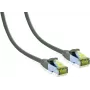 IT-BUDGET Premium Patch Cable Cat.6A with Cat.7 Raw Cable 600 MHz LSZH PoE+ 10 Gbit Grey 20 m