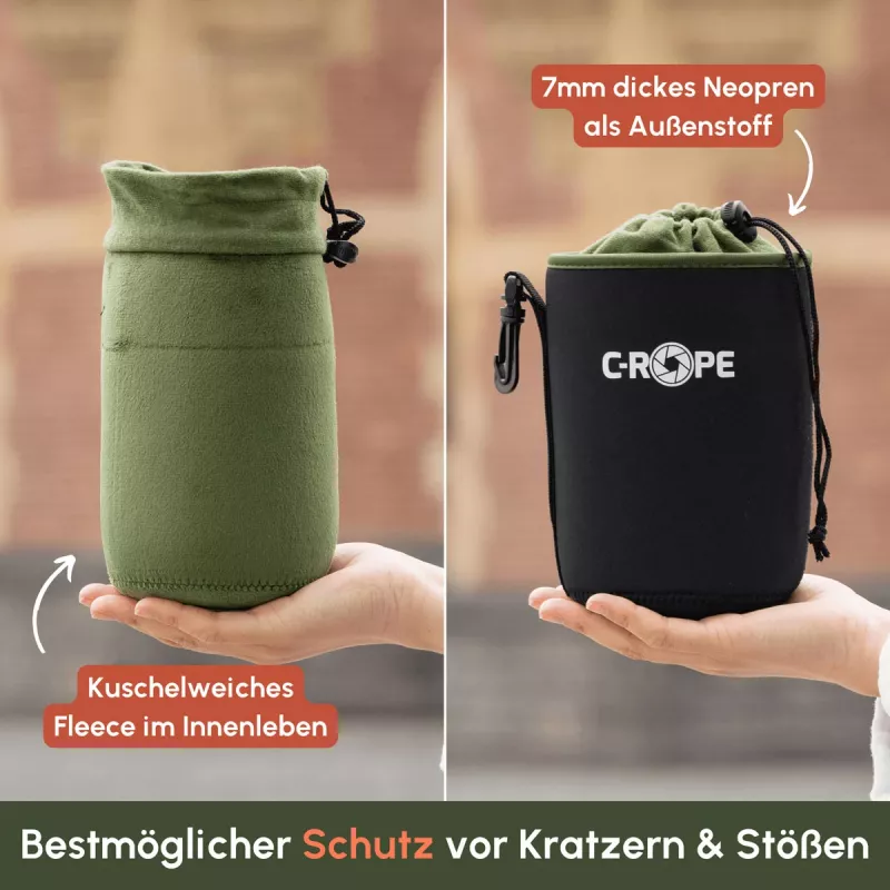 C-ROPE Lens Bag V2 Black XS 8x8cm Retail