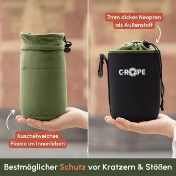 C-ROPE Lens Bag V2 Black Variation S 10x9cm Retail