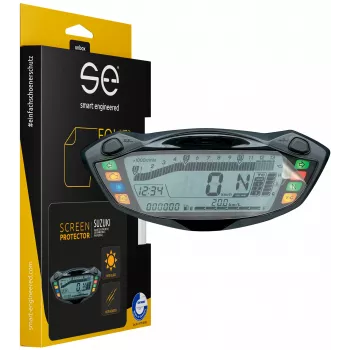 smart.engineered SE-DCP-2-0102-0091-1-M Display Protection Film for Suzuki GSX-S750 (2017+), GSX-S1000 (2016+), SV650 (2016+) Motorcycle Cockpit - Transparent