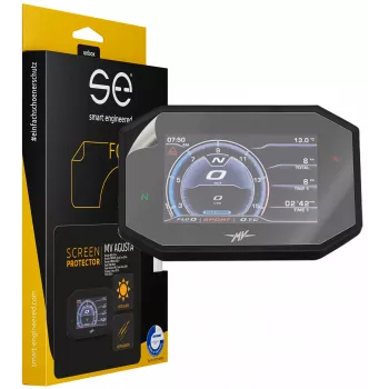 smart.engineered SE-DCP-2-0102-0110-1-M Display Protection Film for Motorcycle - Transparent - 2 Pack