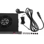 Rockstable 1U 19-Inch Ventilation Element - Cooling Fan - Black - Steel - 2 Fans - 12 cm - 330 m³/h (RS19-FT1U2TM)