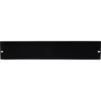 Rockstable 2U 19-Inch Blanking Panel - SPCC Steel - Black - 1 Piece (RS19-TP02)