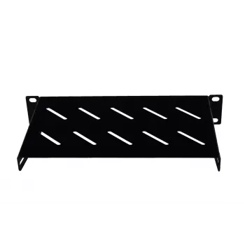 Rockstable 1U 10-Inch Shelf - Shelf - Black - SPCC - Steel - 1U - Oval - 25.4 cm (10 Inches) (RS10-33HYL)