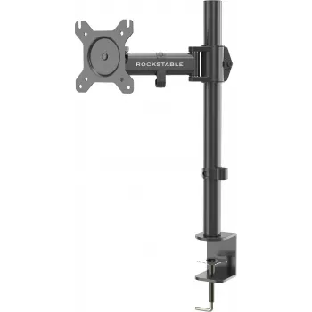 Rockstable RS-MM001 Entry-Level Single Monitor Mount - Clamp / Bolt - 8 kg - 13-32 inch - 100x100 mm - Black