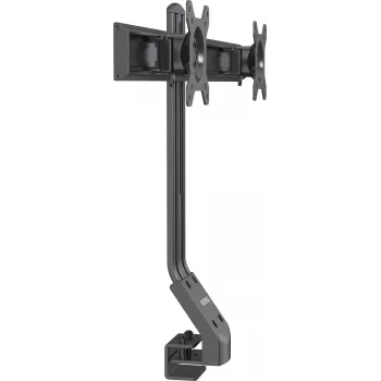 Rockstable RS-MM005 Advanced Dual Monitor Mount - Clamp / Grommet - 16 kg - 33 cm (13 inch) - 68.6 cm (27 inch) - 100 x 100 mm - Black