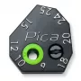 PICA-MARKER Pica Scriber Block - Black ABS Plastic Marking Guide with Pencil Sharpener, Compass, Parallel Line and Depth Marking Guide for Pica-Dry Longlife Automatic Pen