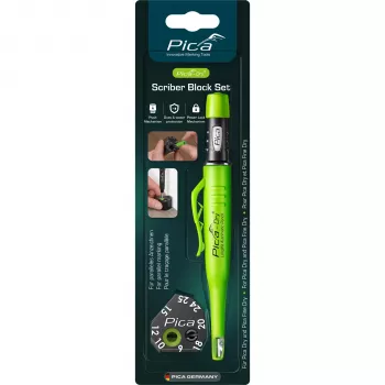 Pica Dry Scriber Block Set - Longlife Automatic Pencil with Holster and Leads
