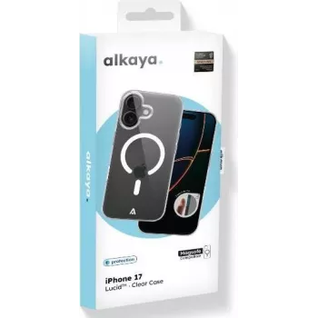 ALKAYA LUCID Handy Schutzhülle kompatibel mit Magsafe iPhone 17, transparent (CS-20109)