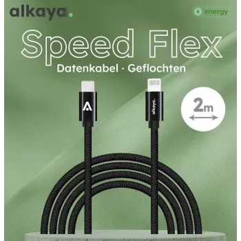 ALKAYA Speed Flex USB-C to Lightning Cable 2 m White (CL-60033)