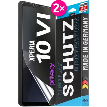 smart.engineered SE 3D Privacy Screen Protector Film for Sony Xperia 10 VI, 2 Pieces (SE0-F0112-0514-24-M)