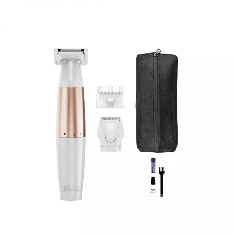 Wahl TRIM and SHAVE 3028668 Bikini Trimmer, Rechargeable, Wet & Dry, White/Pink