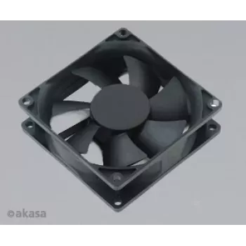 Akasa AK-181BK-S 80mm Black Case Fan - 20.21 dB