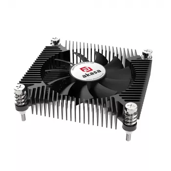 Akasa KS7 Intel LGA 1200/115X Low Profile CPU Cooler 16mm Height Screws and Backplate