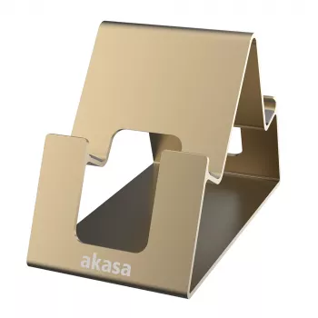Akasa Aries Pico Aluminium Stand for Phone and Tablet Gold