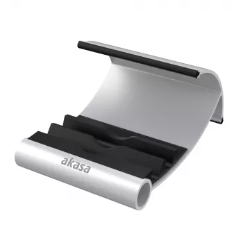 Akasa Leo Aluminum and Black Tablet Stand with Three Viewing Angles