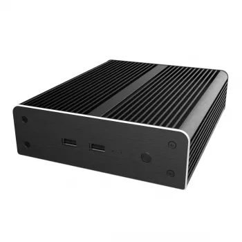 Akasa Newton NE Mini-ITX Case - Black - Aluminium - Fanless - 2.5 inch HDD/SSD - 150.6mm