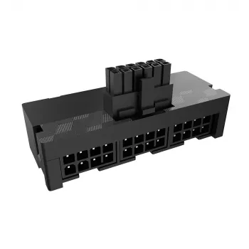 Akasa G-Nexus P24 90 Degree 12VHPWR Adapter 12+4 Pin Male to 3x8-Pin Female, 600W, Black