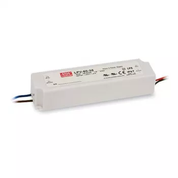SYNERGY21 MEAN WELL LPV-60-24 60W 24V 2.5A IP67 Constant Voltage LED Driver