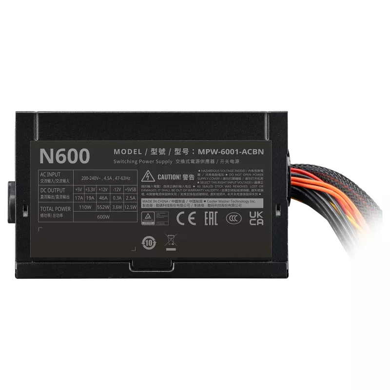 Cooler Master Elite NEX 230V 600 W Power Supply Unit