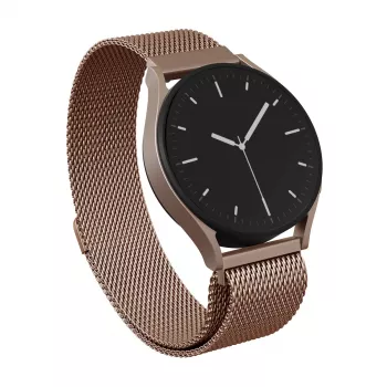 BURGA Metal Mesh Band Universal Watch Strap 20 mm Rose Gold