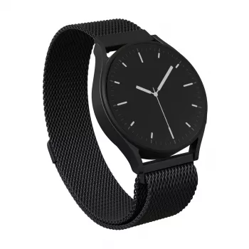 BURGA Metal Mesh Band Universal Watch Band 20 mm Black