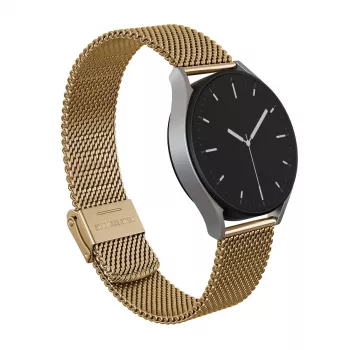 BURGA Metal Mesh Elegance Universal Watch Strap 20 mm Gold