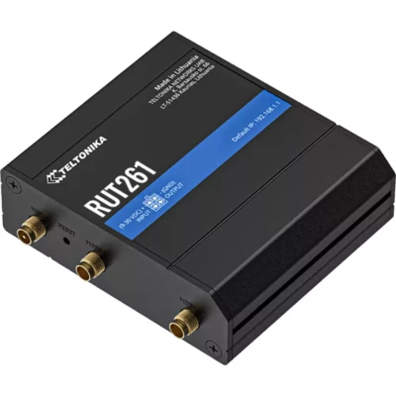 Teltonika Industrial Router RUT261 - 4G LTE Cat 6, Wi-Fi 4, Dual SIM, EU PSU