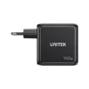 UNITEK GaN Charger with Display 140W 3xUSB-C 1xUSB-A PD3.0 QC4.0 Black