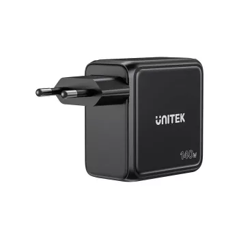UNITEK GaN Charger with Display 140W 3xUSB-C 1xUSB-A PD3.0 QC4.0 Black
