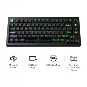 Keychron L5W-W1 Lemokey Magnetic Cyber 75% Hall Effect Gaming Keyboard