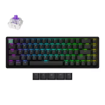 Keychron K6H-J1 65% Magnetic Black Wired Mechanical Keyboard with Gateron Hall Effect Switches
