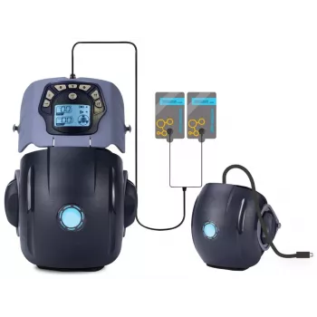 Eleeels R1 Percussion Massager for Knees, Elbows, Shoulders - 4 Heads, 3 Speeds, USB-C