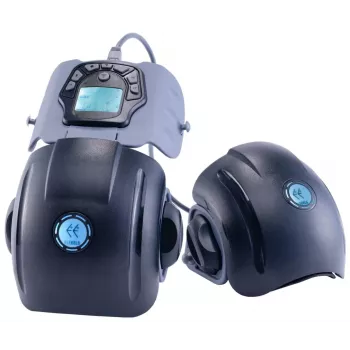 Eleeels R1 Percussion Massager for Knees, Elbows, Shoulders - 4 Heads, 3 Speeds, USB-C