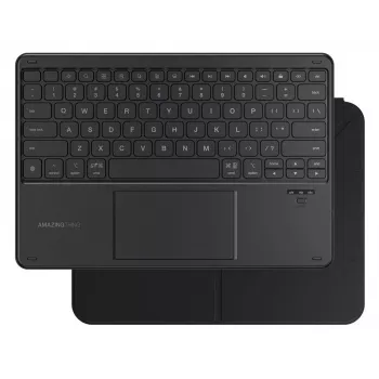 AMAZINGTHING Minimal Case Keylite Combo Keyboard Case for iPad 11 2025 - Black
