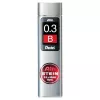 Pentel Ain Stein Mechanical Pencil Lead - B - Grey - 0.3 mm - 60 mm - 15 Pieces