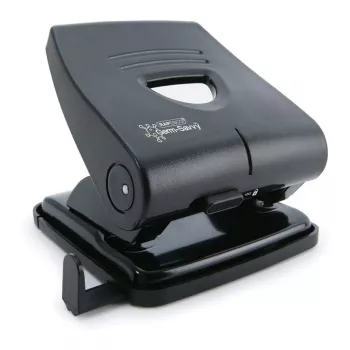 Rapesco 827-P PF827PB2 2-Hole Punch, 30 Sheets, Black