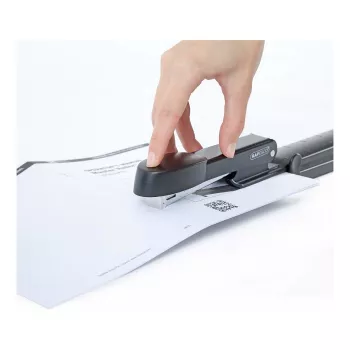 Rapesco Marlin Long Arm Metal Stapler - 25 Sheets - Black - Flat Clinch - Metal - 47 mm - 386 mm