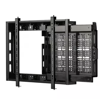 B-TECH BT7883/B Flat Screen Wall Mount with Slide-Out AV Storage Tray, VESA 600x400, 70kg, Black